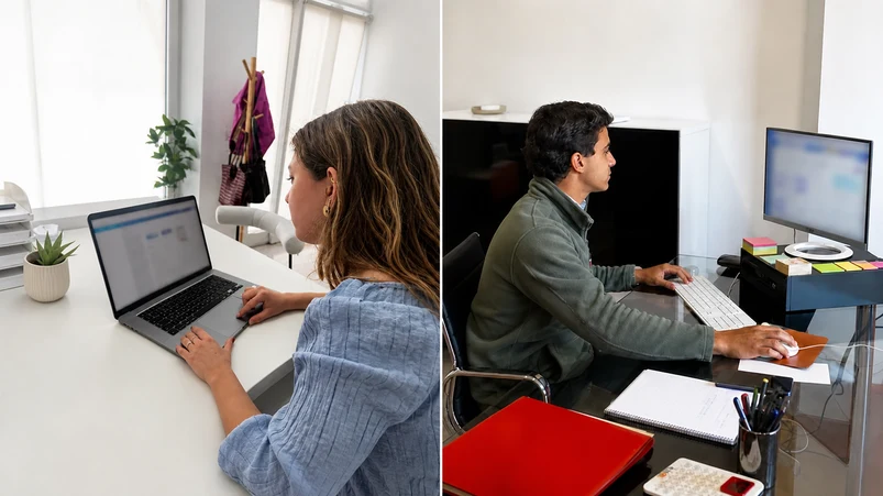 Alumnado realizando la FFEOE en una empresa colaboradora